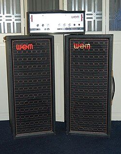 WEM PA columns and amplifier