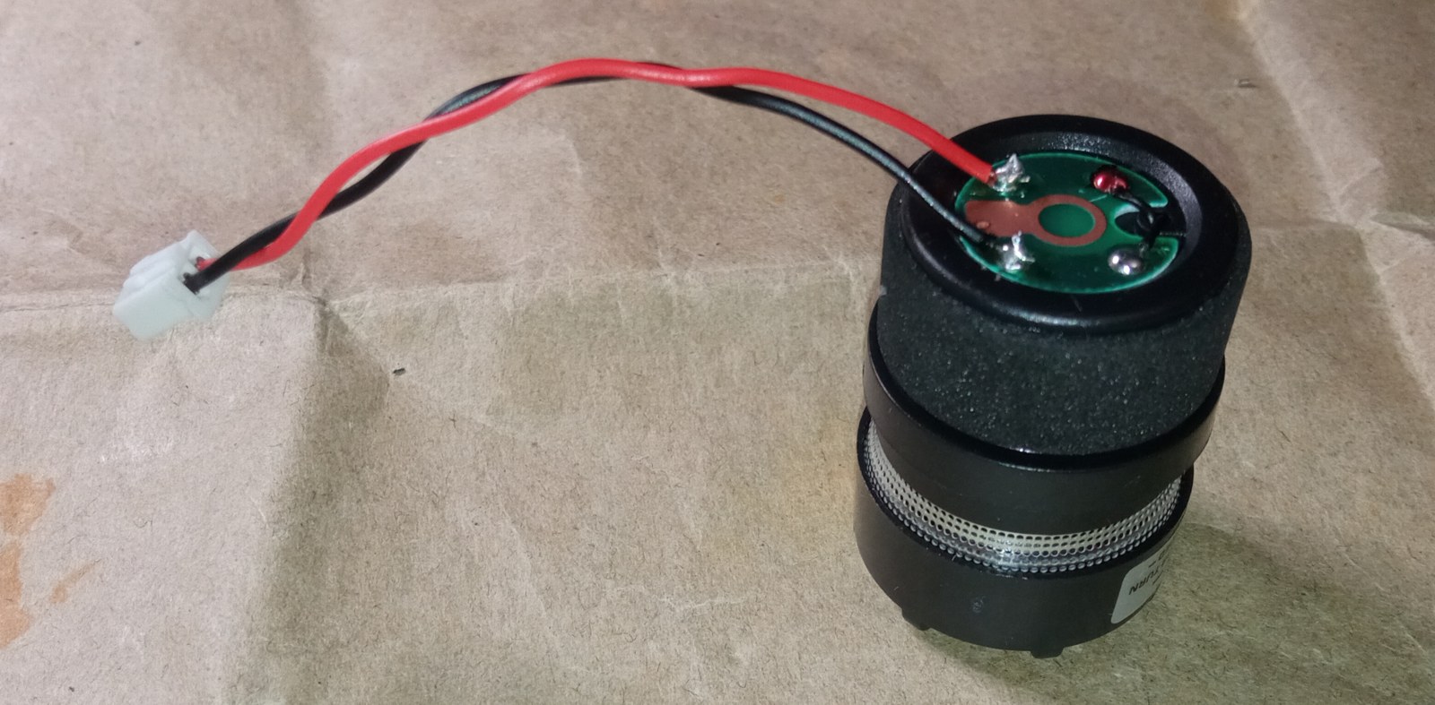 Shure SM58 cartridge with grille removed