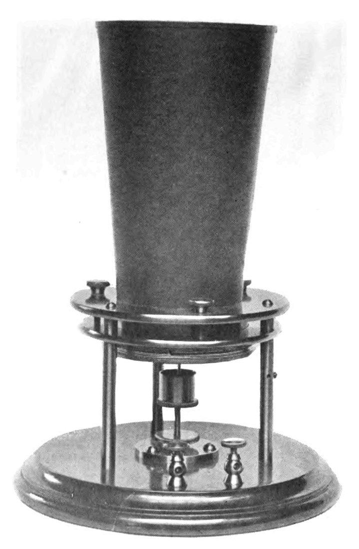 Bell liquid telephone transmitter 1876