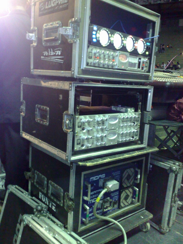 Dolby Lake Processor in a touring rack