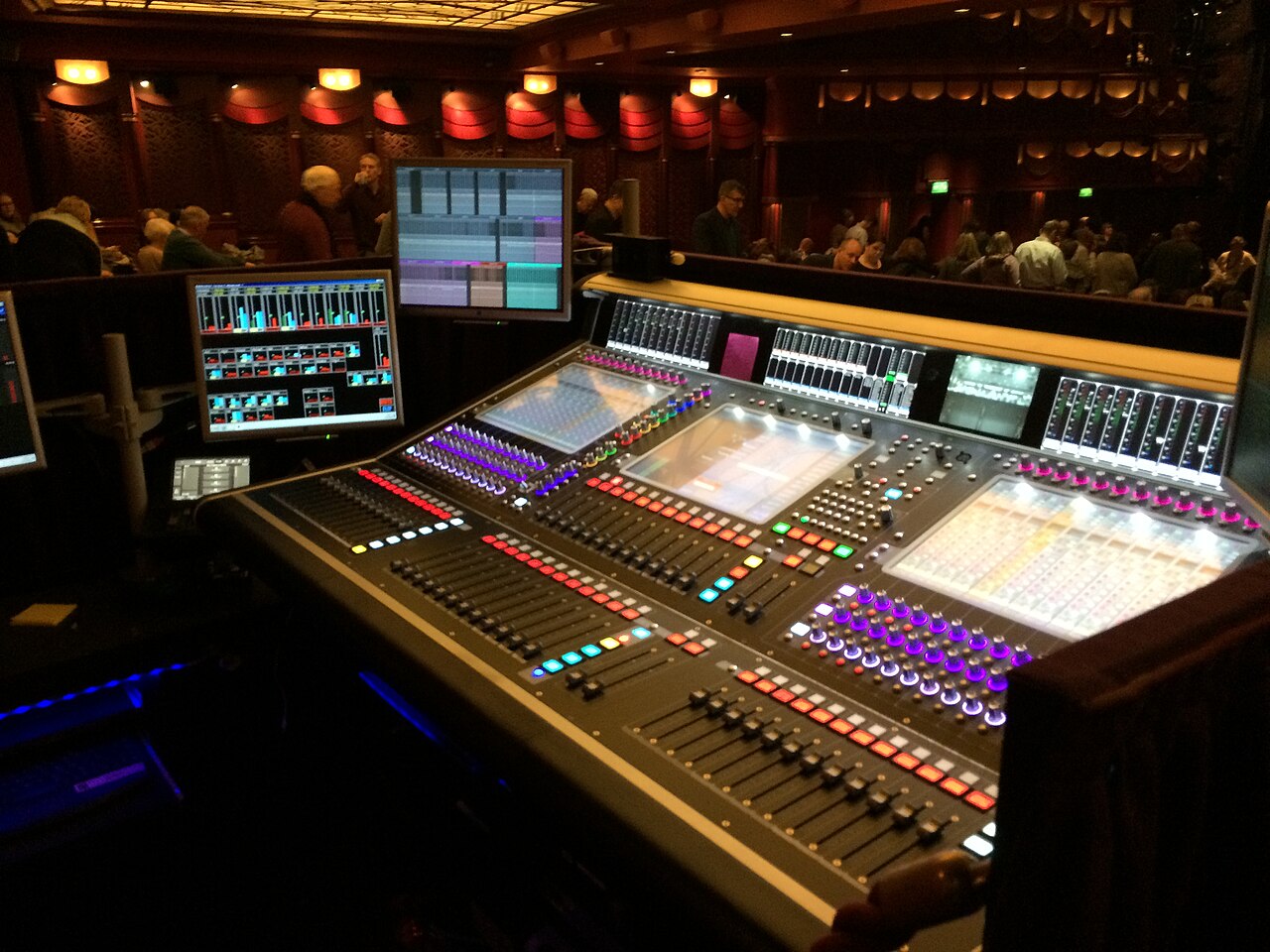 DiGiCo SD7T console at the mix position of Miss Saigon